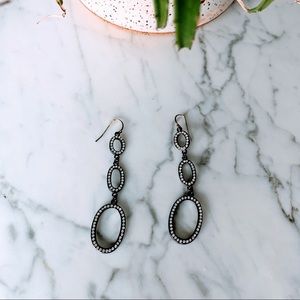 Cascading long earrings